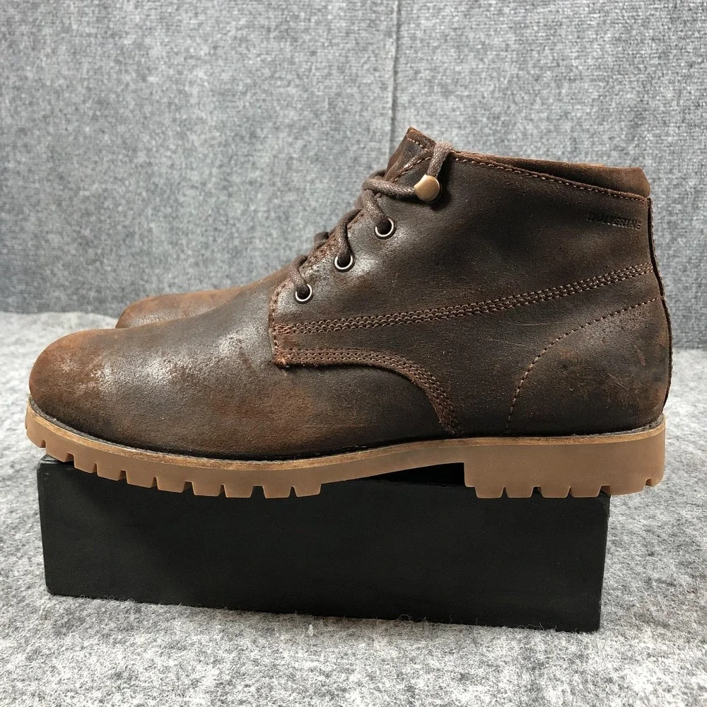 Wolverine‎ Cort Chukka Leather Boots Mens 9 Brown Lace Up Casual Shoes